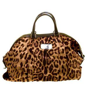 Dolce & Gabbana Beige Leopard Print Calf hair Miss Urbanette